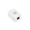 Lanberg OU6-0001-W Cat.6 UTP 1xRJ45 einzelne ungeschirmte Wandsteckdose