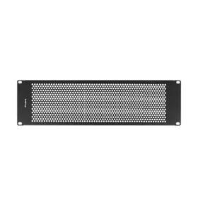   Lanberg AK-1413-B 19" 3U fekete fém hálós/perforált vakpanel