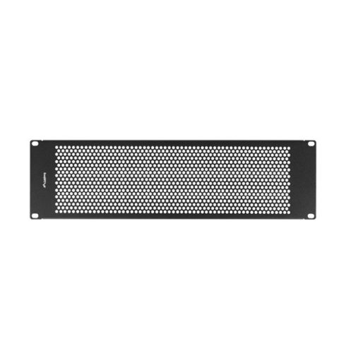 Lanberg AK-1413-B 19" 3U fekete fém hálós/perforált vakpanel