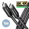 Axagon BUCM4X-CM10AB NewGEN+ 1m USB-C <> USB-C 4. generácie 3x2 / 240W kábel