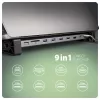 Axagon HMC-10HLS USB-C 5Gbps LONGER 9v1 hub