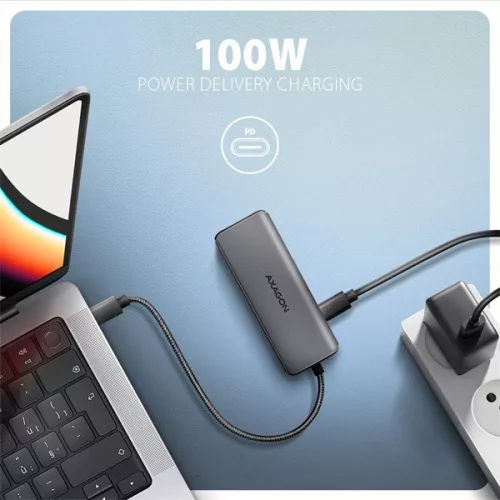 Rozbočovač Axagon HMC-5H8K USB-C 5 Gb/s 5v1 8K