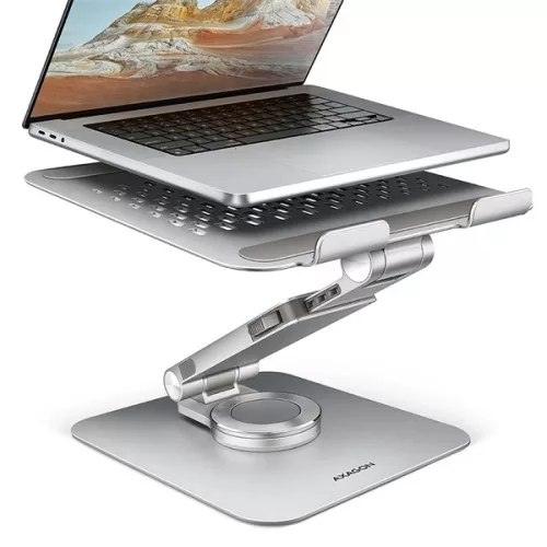 AXAGON HMC-STND ALU laptop állvány dokkoló állomással