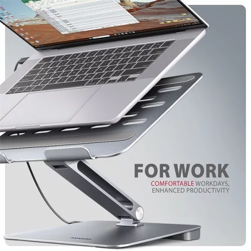 AXAGON HMC-STND ALU laptop állvány dokkoló állomással