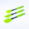 Set 3 piese din silicon IRIS KT-231-G, pensulă și spatule de copt, verde