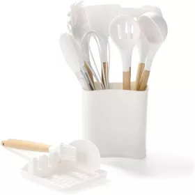 Set de bucătărie din silicon IRIS KT-243-W, 13 piese, alb