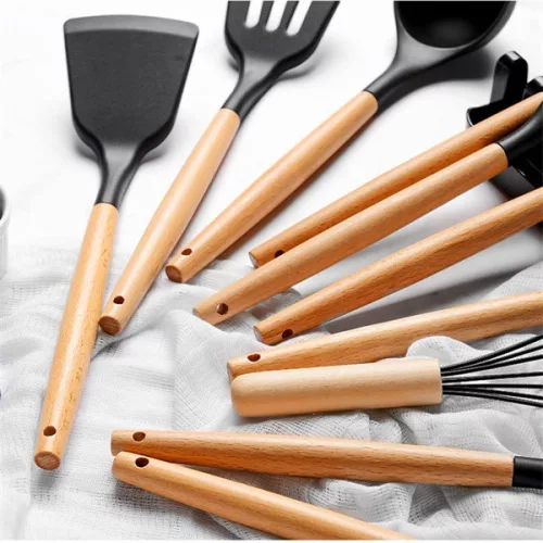 Set de bucătărie din silicon IRIS KT-243-W, 13 piese, alb
