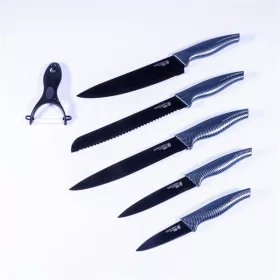 Set de cuțite de bucătărie IRIS KT-250-B, 5 piese, negru