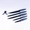 Set de cuțite de bucătărie IRIS KT-250-B, 5 piese, negru
