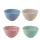 TOO KT-106 Set de 5 boluri din plastic, din paie de grâu, culori mixte, 17×9 cm