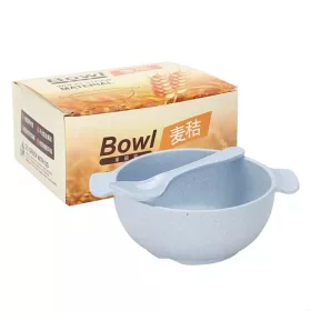   TOO KT-112-B set de linguri/boluri pentru bebeluși din plastic, culori mixte, 15,5×12 cm