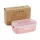 Cutie de prânz din plastic TOO KT-113-P, model roz, cu paie de grâu, 6,3×13×21,8 cm