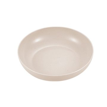   TOO KT-118 10db-os vegyes színekben búzaszalma műanyag kerek tányér szett, 15×15×3cm