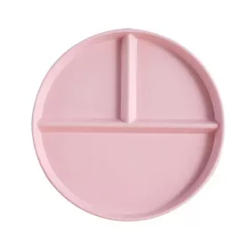   TOO KT-123 Set de 4 farfurii divizate din plastic, culori mixte, din paie de grâu, 22,5 × 2,5 cm