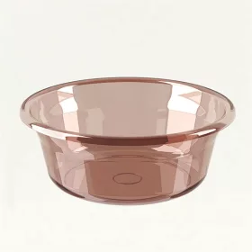 TOO KT-138-B lavoar rotund din plastic maro 32x12cm