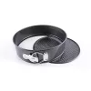TOO KT-53-BK Set de 3 forme rotunde din oțel carbon pentru tort, 24/26/28 cm
