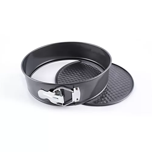 TOO KT-53-BK Set de 3 forme rotunde din oțel carbon pentru tort, 24/26/28 cm