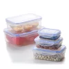 TOO KT-140 Set de 5 cutii dreptunghiulare pentru depozitarea alimentelor 240ml+500ml+1.000ml+1.500ml+2.500ml