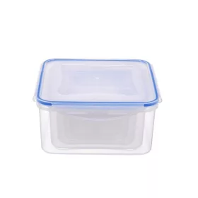   TOO KT-141 Set de 5 cutii pătrate pentru depozitarea alimentelor 400ml + 700ml + 1.200ml + 2.000ml + 3.000ml