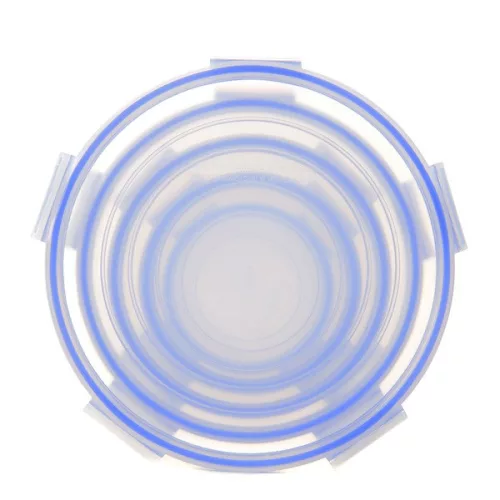 TOO KT-142 Set de 5 cutii rotunde pentru depozitarea alimentelor 400ml + 800ml + 1.500ml + 2.300ml + 3.600ml