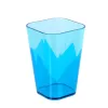 Pahar pătrat din plastic cu pereți dubli, TOO KT-148-BL, 600 ml