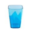 Pahar pătrat din plastic cu pereți dubli, TOO KT-148-BL, 600 ml