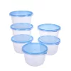 Set de cutii rotunde pentru depozitarea alimentelor TOO KT-150, format din 6 piese, 745 ml