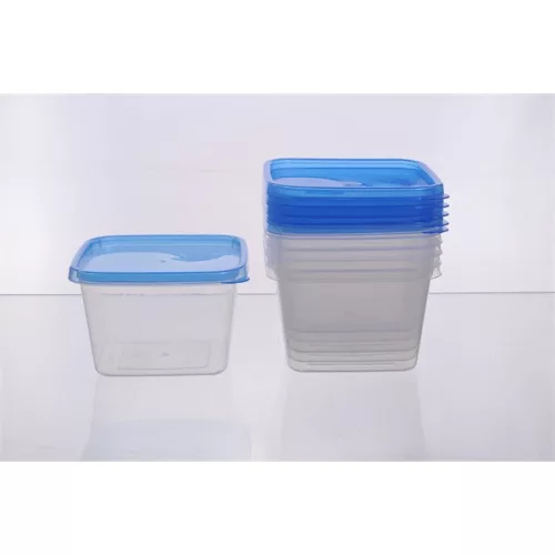 Set de 6 cutii pătrate pentru depozitarea alimentelor TOO KT-152, 1.000 ml