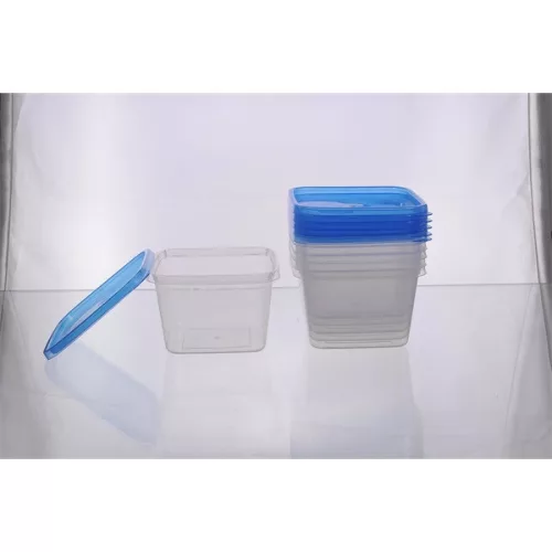 Set de 6 cutii pătrate pentru depozitarea alimentelor TOO KT-152, 1.000 ml