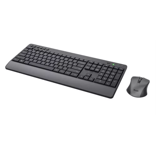 Trust Trezo Comfort HUN schwarze kabellose Tastatur + Maus
