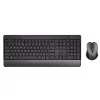 Trust Trezo Comfort HUN schwarze kabellose Tastatur + Maus
