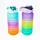 Sticlă de apă motivațională TOO KT-397 2000 ml cu gradient, citate și cronologie