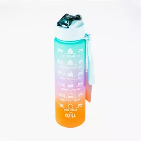   Sticlă de apă motivațională TOO KT-398, 900 ml, cu gradient, citate și cronologie