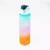 Sticlă de apă motivațională TOO KT-398, 900 ml, cu gradient, citate și cronologie