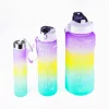 Sticlă TOO KT-399 3 în 1, sticlă motivațională gradient de 2.000 ml + 900 ml + 280 ml cu citate și cronologie