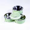 TOO KT-408 G recipient alimentar verde cu 4 piese