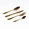 Set de tacâmuri aurii TOO KT-402 G Spark, 16 piese