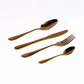 Set de tacâmuri aurii TOO KT-402 G Spark, 16 piese