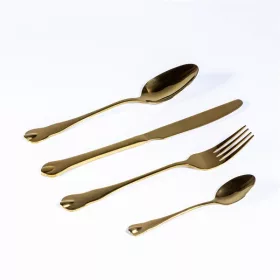 Set de tacâmuri aurii TOO KT-404 G Dolphin, 16 piese