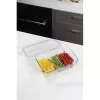 Recipient alimentar dreptunghiular rezistent la căldură din sticlă TOO KT-84, 1520 ml, cu capac din plastic atașabil