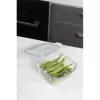 Recipient pătrat rezistent la căldură din sticlă TOO KT-85, 320 ml, cu capac din plastic atașabil