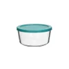 Recipient rotund pentru alimente din sticlă TOO KT-91, rezistent la căldură, 472 ml, cu capac din plastic