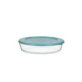  Recipient alimentar oval rezistent la căldură din sticlă TOO KT-97, 700 ml, cu capac din plastic