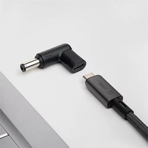 Akyga USB Type-C / 5,5 x 2,1 mm laptop adapter csatlakozó