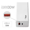 Akyga USB-A + USB-C PD 5-20V / max. 5A 100W Quick Charge 3.0 GaN gyorstöltő