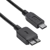 Kábel Akyga AK-USB-44 1m microUSB B 3.0 - USB typu C