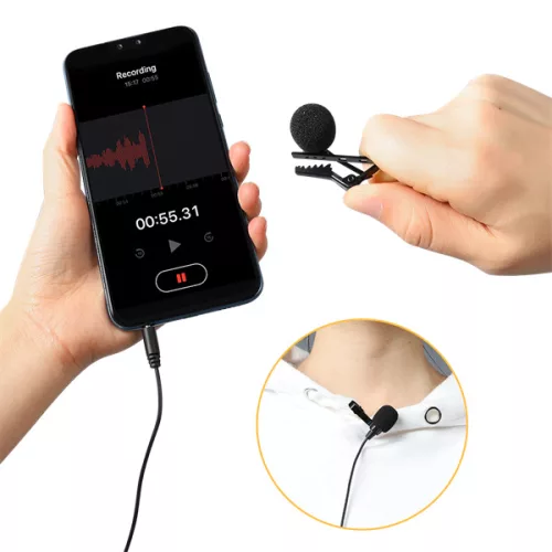 SBOX PM-402 Mikrofón s klipom, 3,5 mm