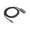 Video kábel Akyga AK-AV-18 USB-C na HDMI 1.4 samec/samec, 1,8 m, čierny