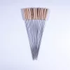 TOO KT-394 Frigărui cu mâner din lemn de 31 cm, format din 12 bucăți