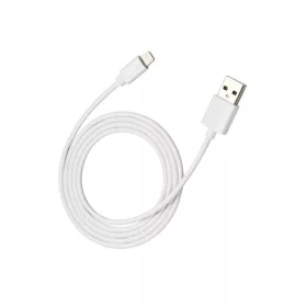   Dátový a nabíjací kábel Canyon CNS-MFICAB01W 1m USB - Lightning biely